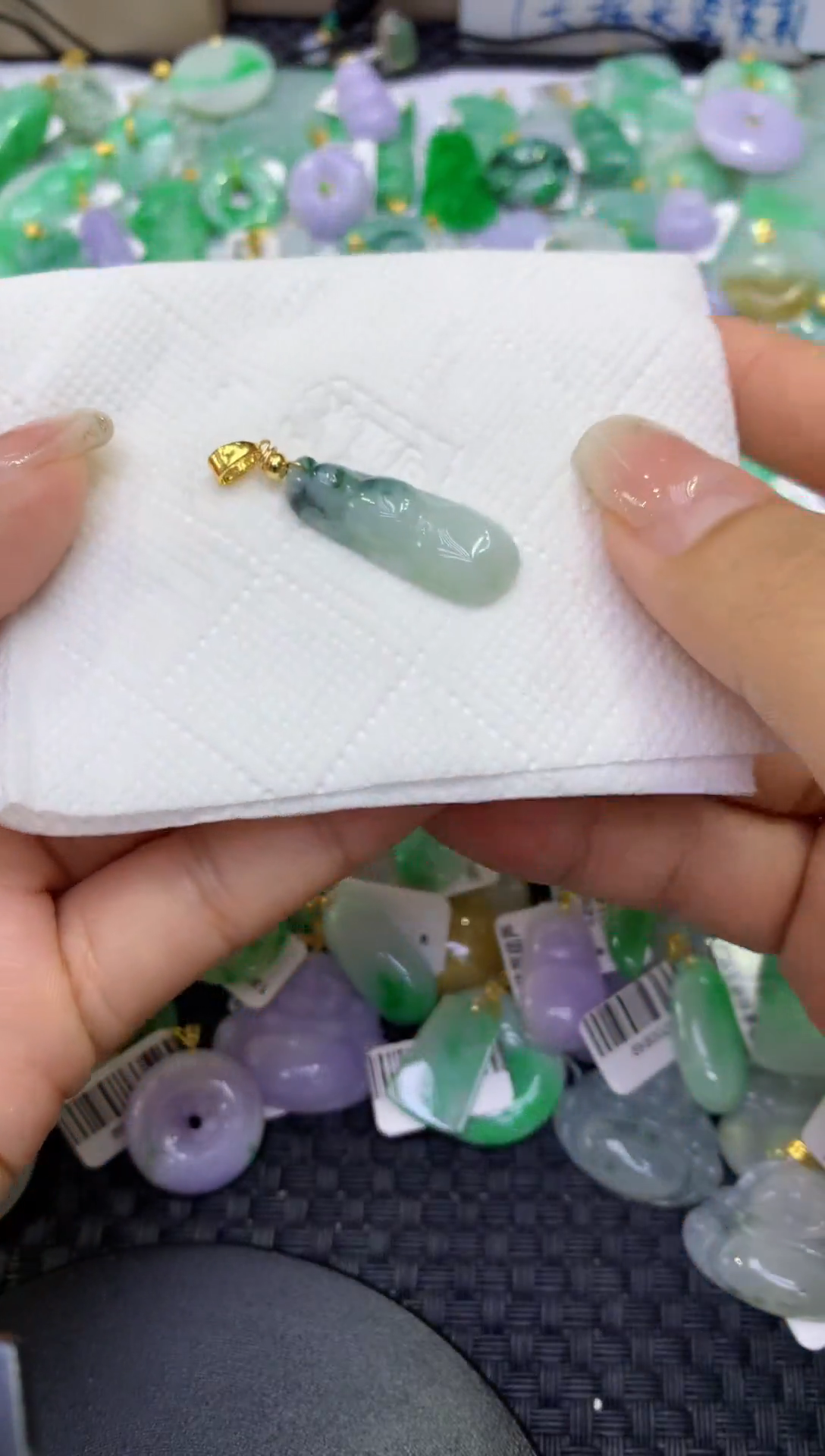 颈饰未镶嵌翡翠天然缅甸A货翡翠