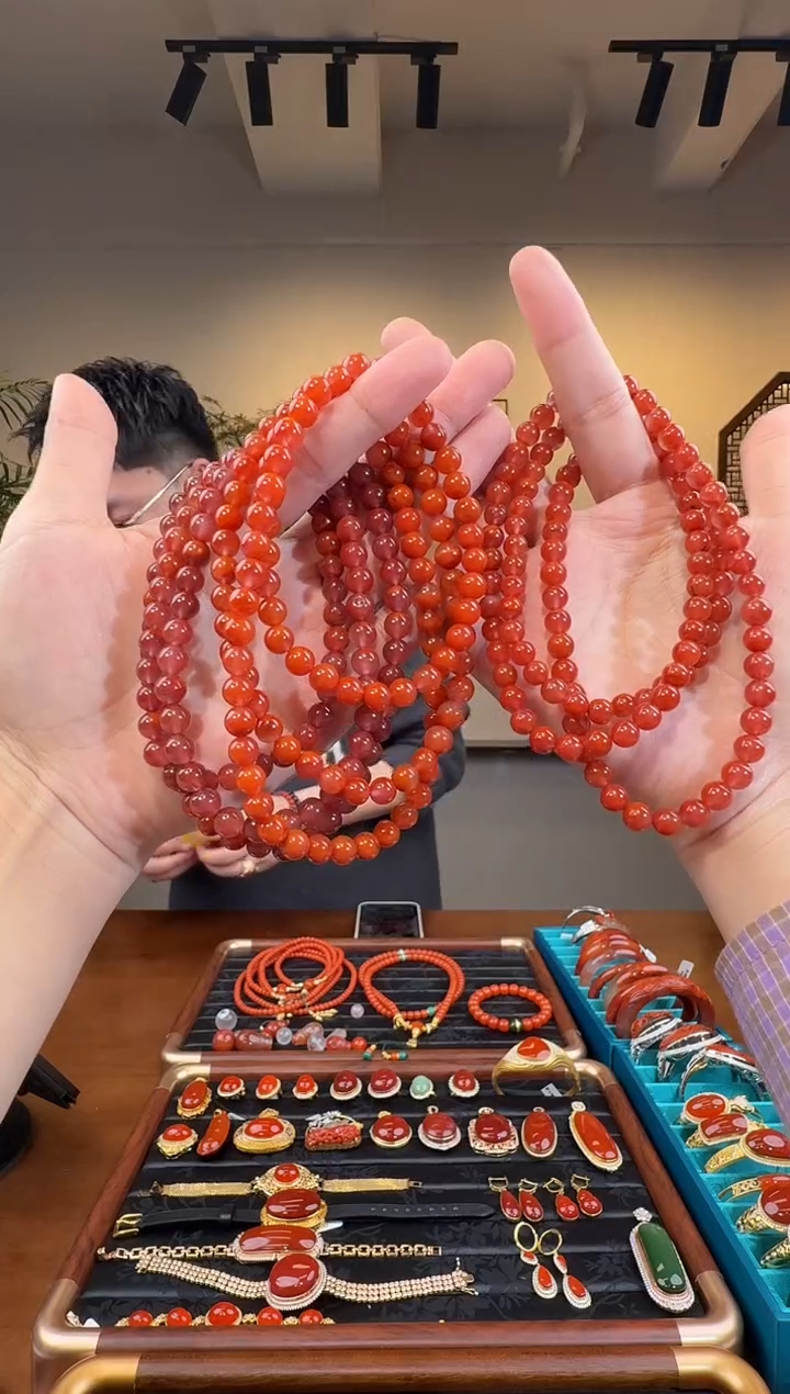 颈饰未镶嵌南红玛瑙26-638-12.29多样性拍一发一