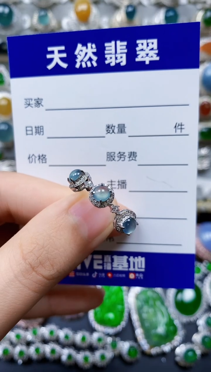 【闪购商品】翡翠戒指银S925镶嵌0021