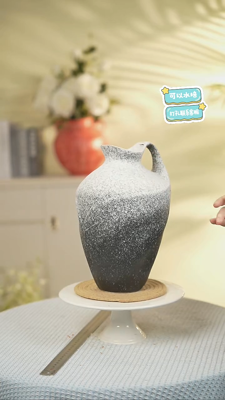 景德镇高端陶瓷花瓶家居水培插花瓶