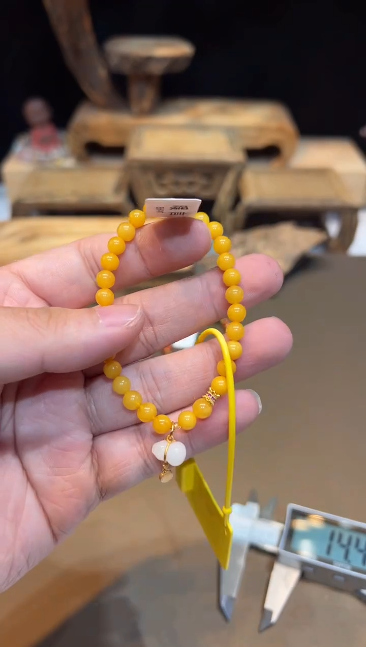 手链琥珀未镶嵌手饰@@E6947