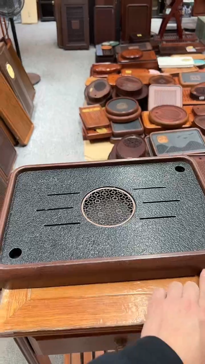 新款福利石材长39CM*宽26CM茶盘送管