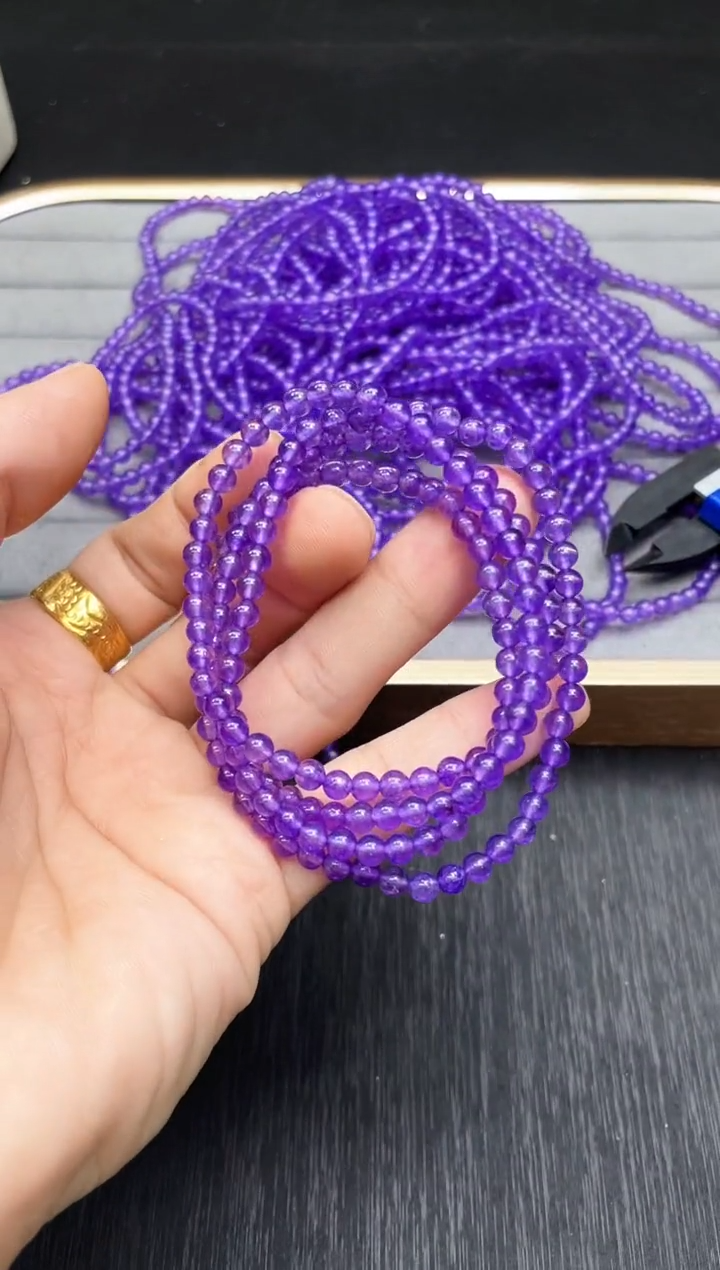 所见即所得 168冰紫多圈4mm