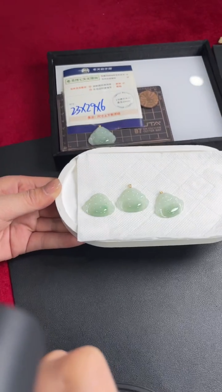 【闪购商品】翡翠挂件18K金镶嵌佛公FL11配绳/多样性发其一CP