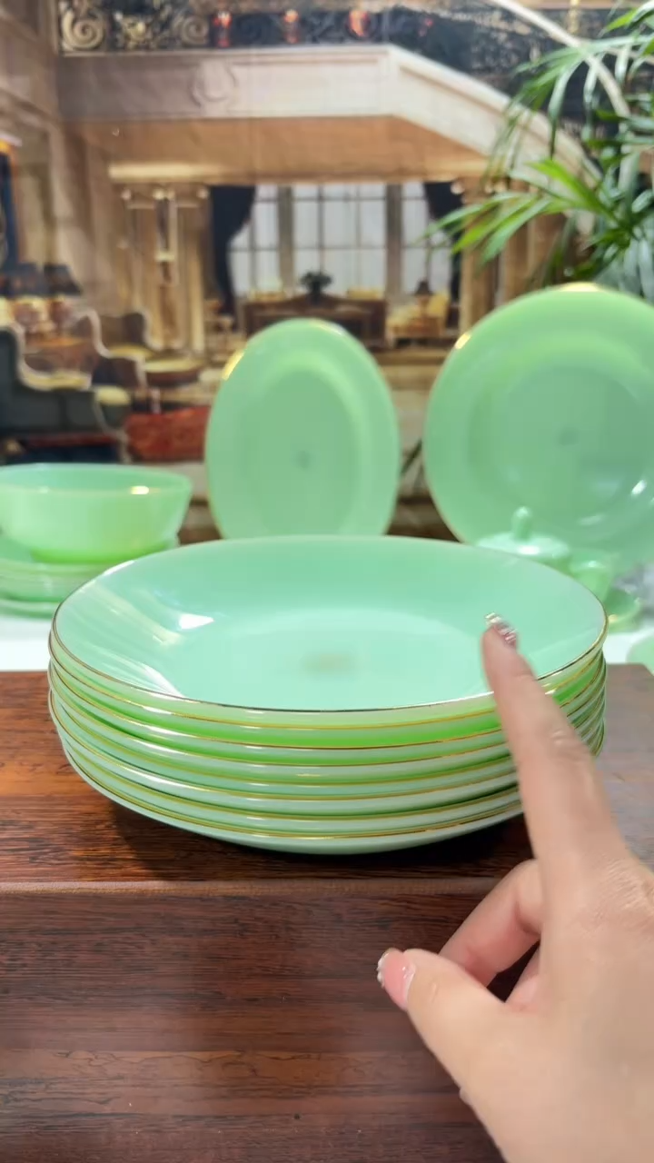 【闪购商品】...8英寸深盘10个  玉瓷【贝美】 