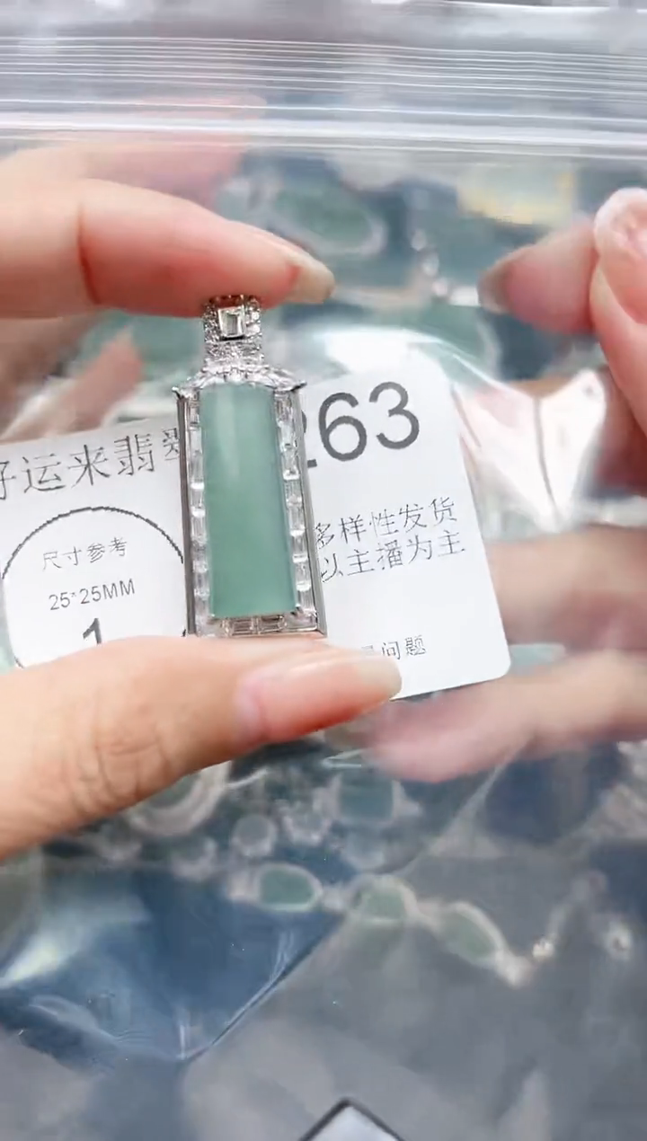 【闪购商品】翡翠颈饰未镶嵌4263赠皮绳