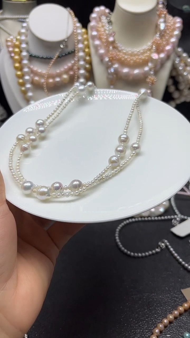 颈饰未镶嵌淡水珍珠多人