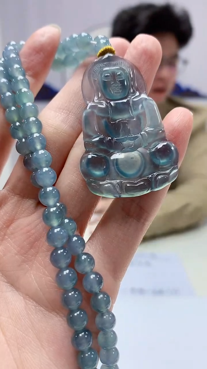 【闪购商品】定制翡翠未镶嵌4688zm-毛货赠珠链挂件152