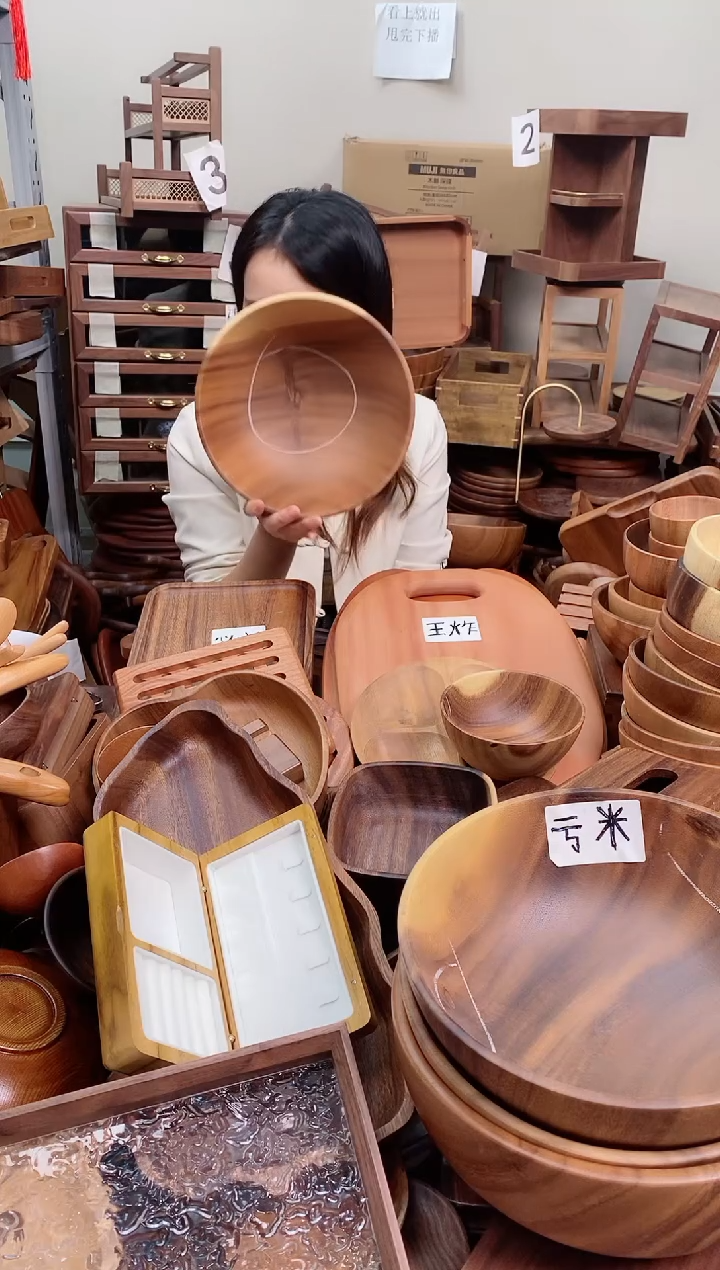 木  南美胡桃木碗24*9cm   A