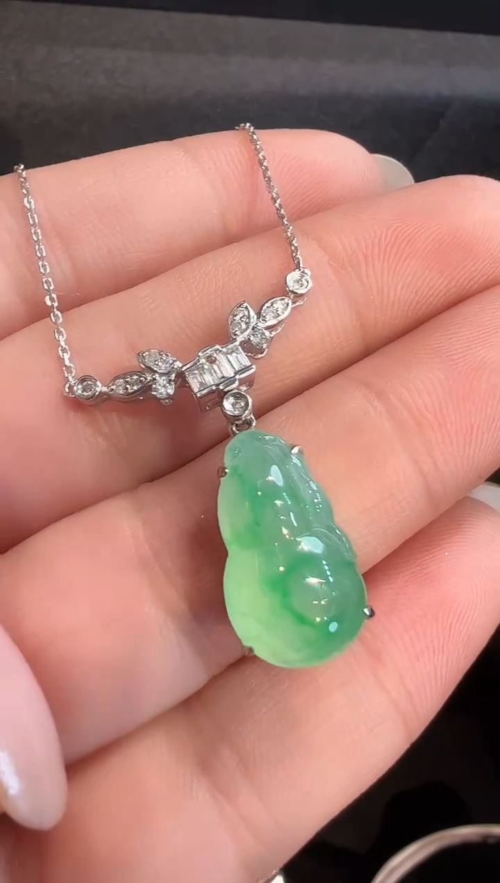 套链18K金镶嵌翡翠AL6