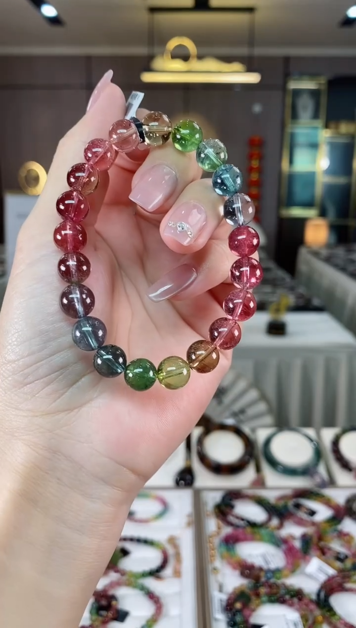 【闪购商品】碧玺单圈手串9mm+未镶嵌（多样性发一条）hon