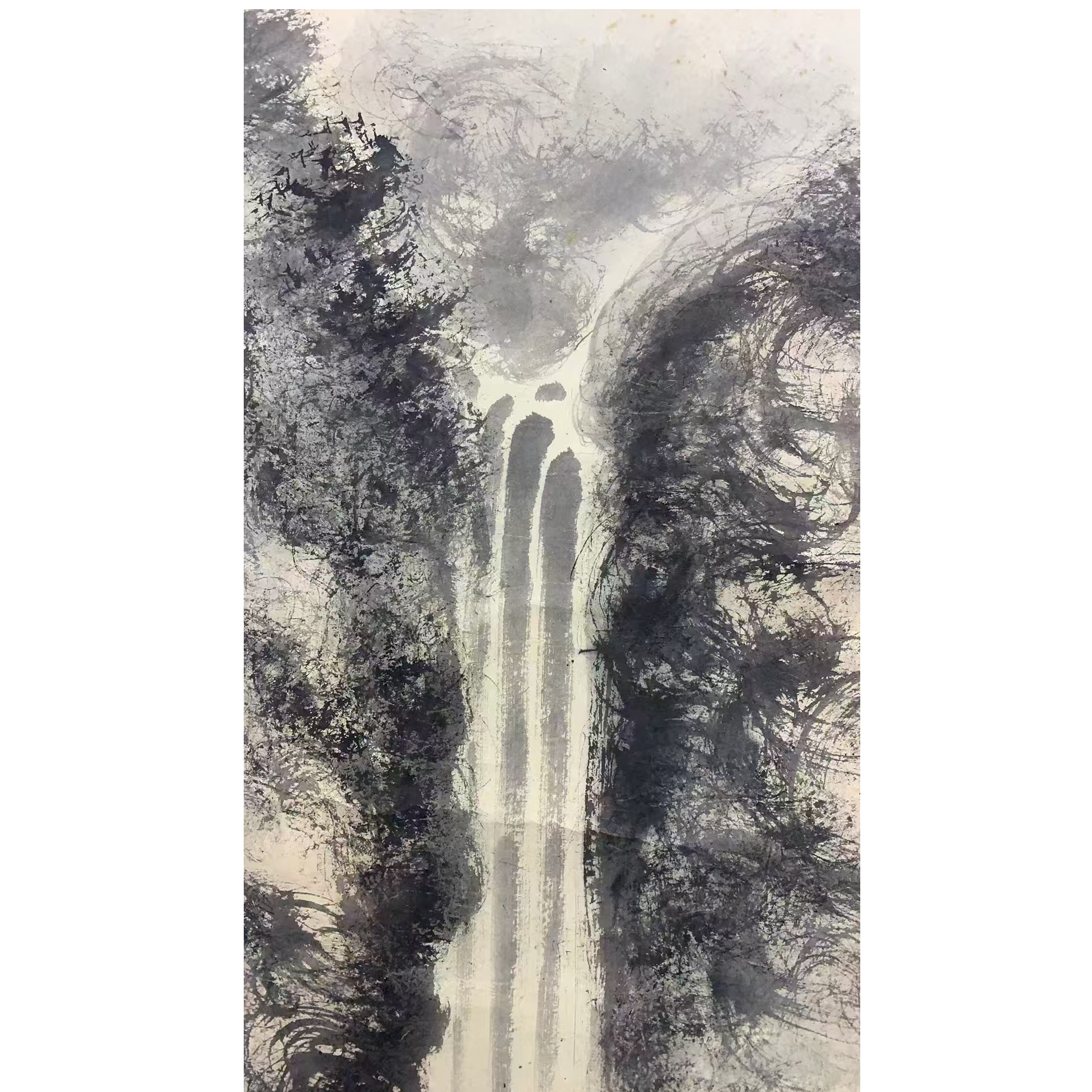 傅BS款 山水立轴135 65 7.8平尺