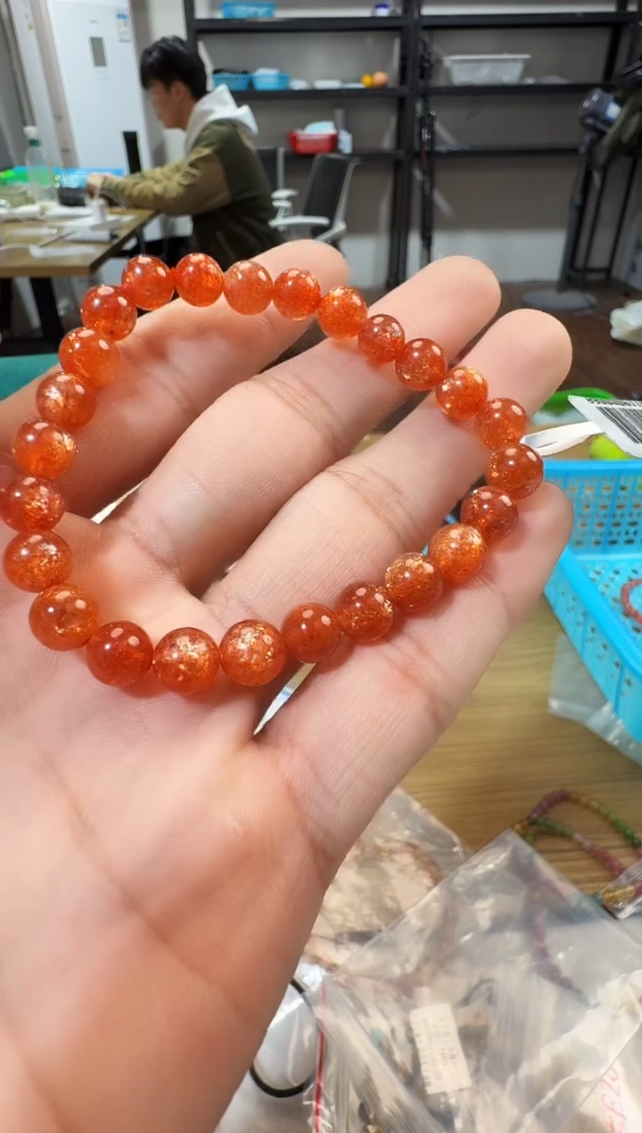 未镶嵌手链日光石晶0536 约7mm