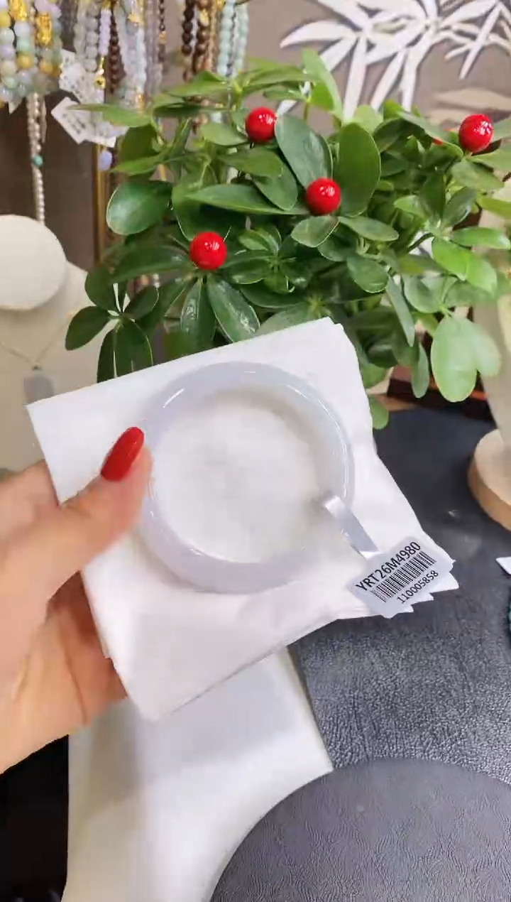 【闪购商品】翡翠手镯未镶嵌161圈口53-55/11.1*8.6