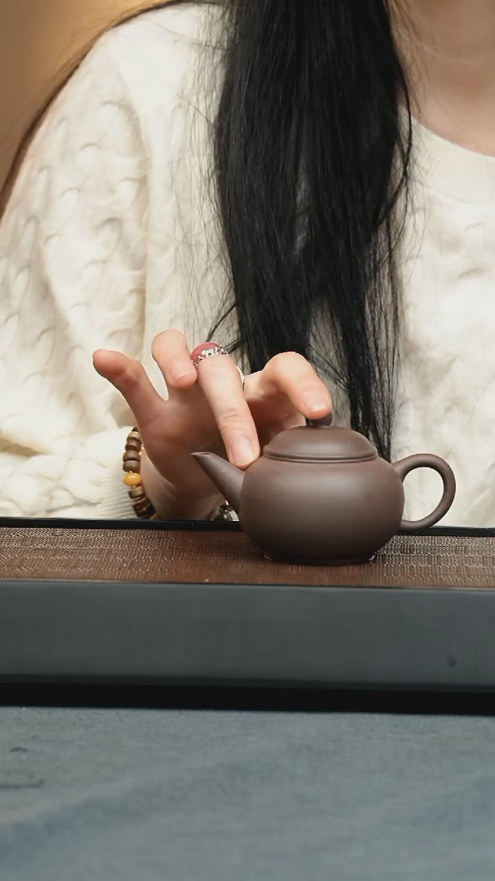 【闪购商品】紫砂茶壶五堂  孟臣-水平