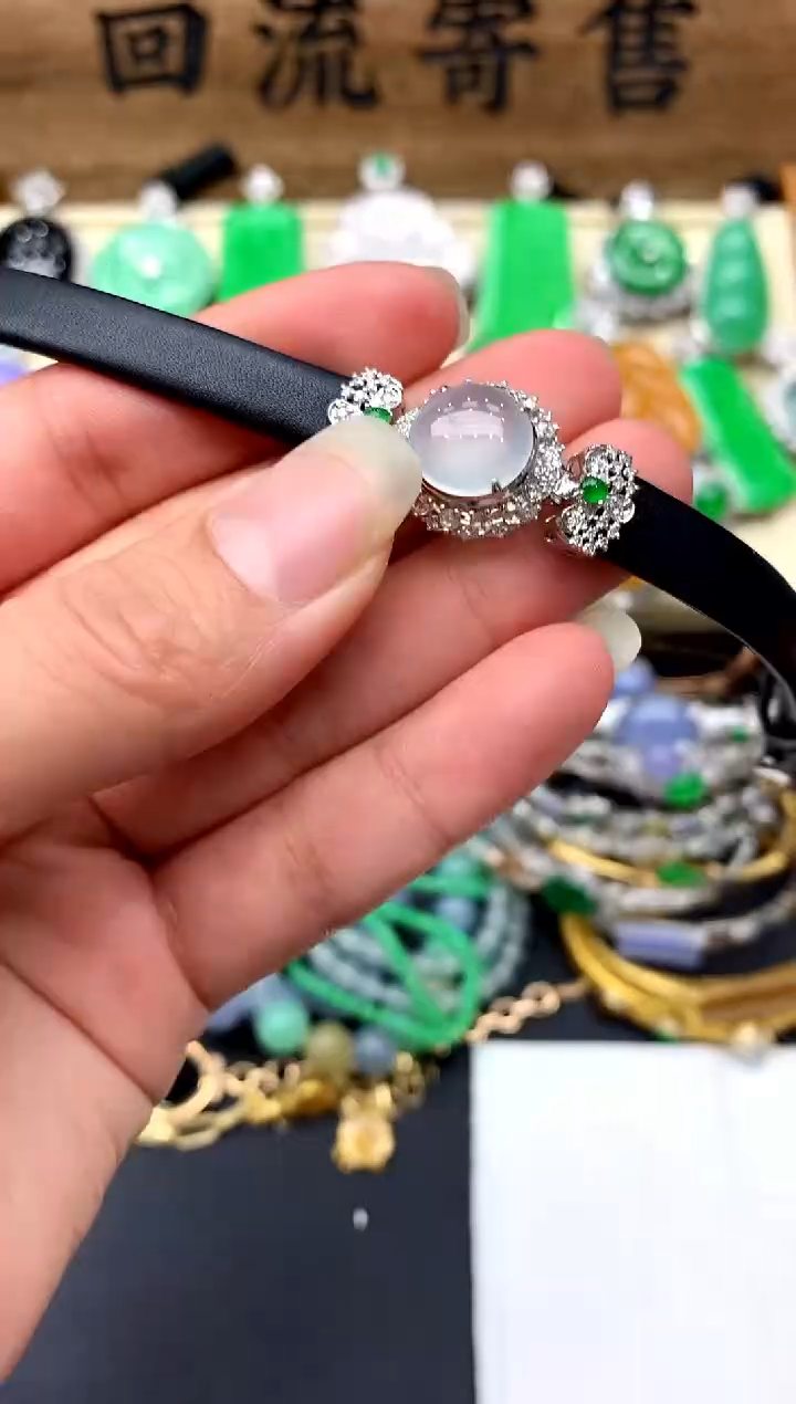 【闪购商品】翡翠手绳18K金镶嵌267-中国好珍宝
