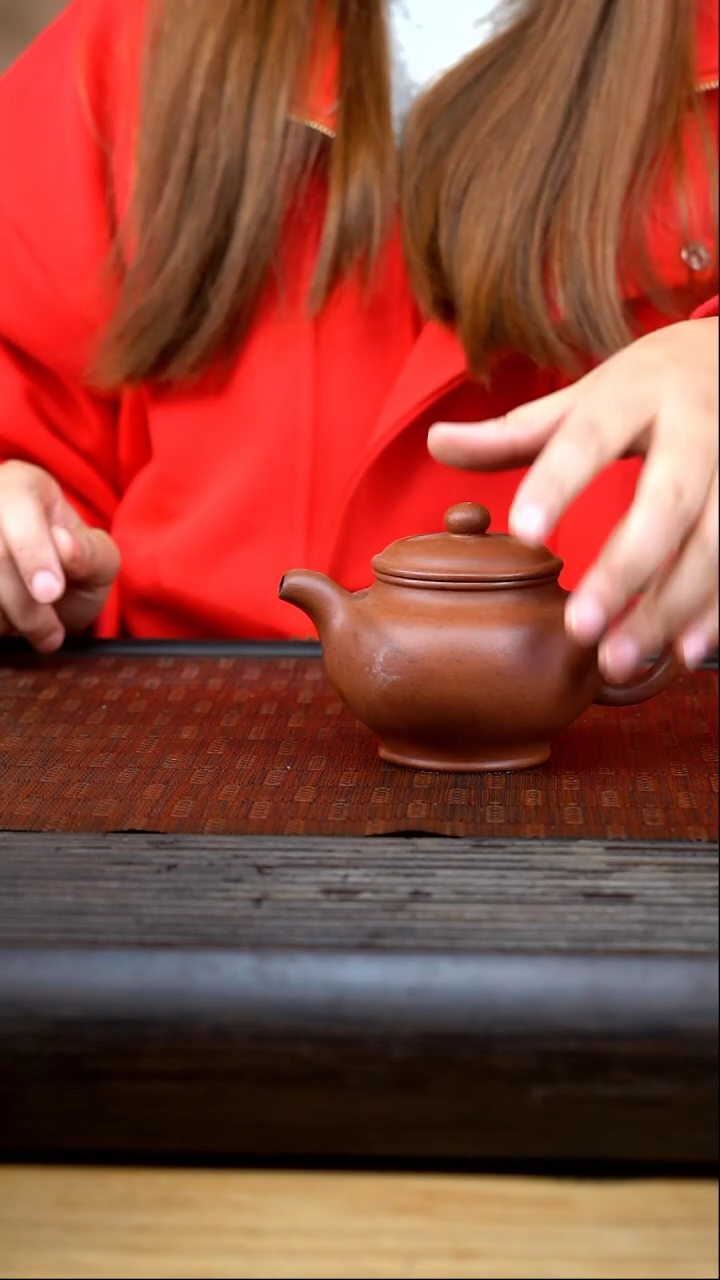 【闪购商品】紫砂茶壶lhb老朱泥掇只微瑕不退不换