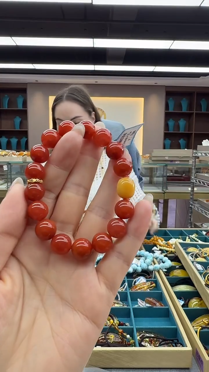 未镶嵌手链南红玛瑙146秒拍号 假一罚三 