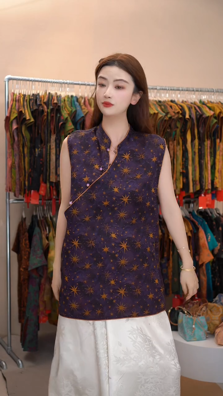 清仓不退不换默认微瑕香云纱卡绳奥黛