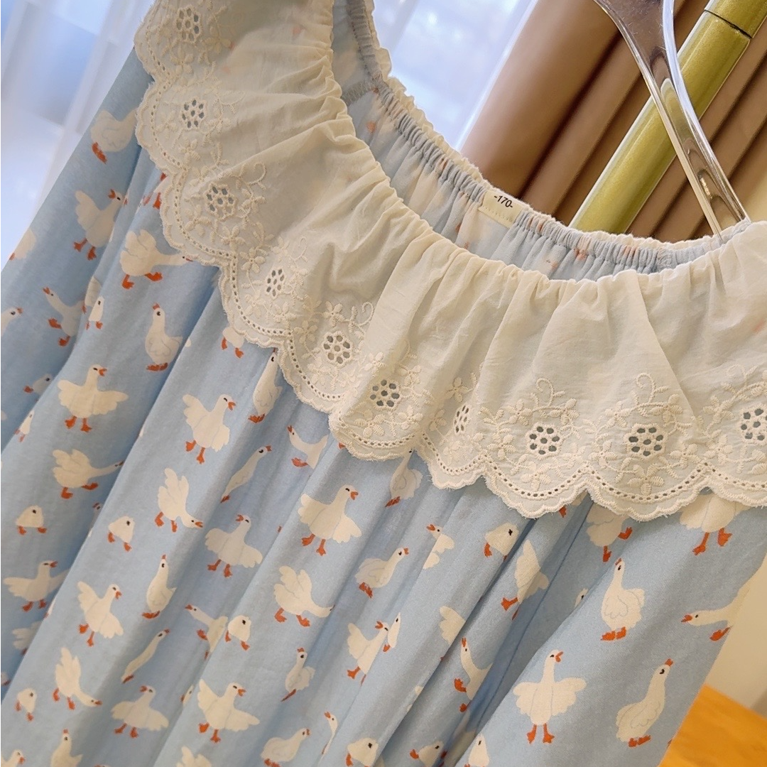 日系甜美清新休闲风时尚套装家居服碎花印花睡衣秋季