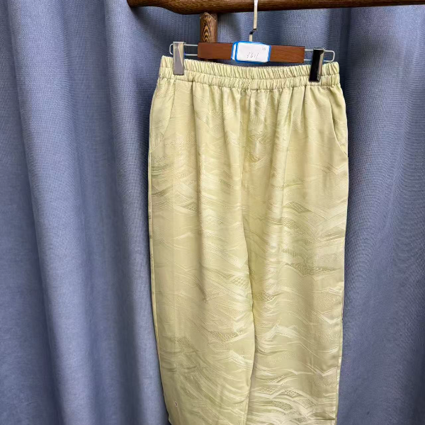 （瑕疵）2025秋季新款时尚百搭桑蚕丝长裤女Y611