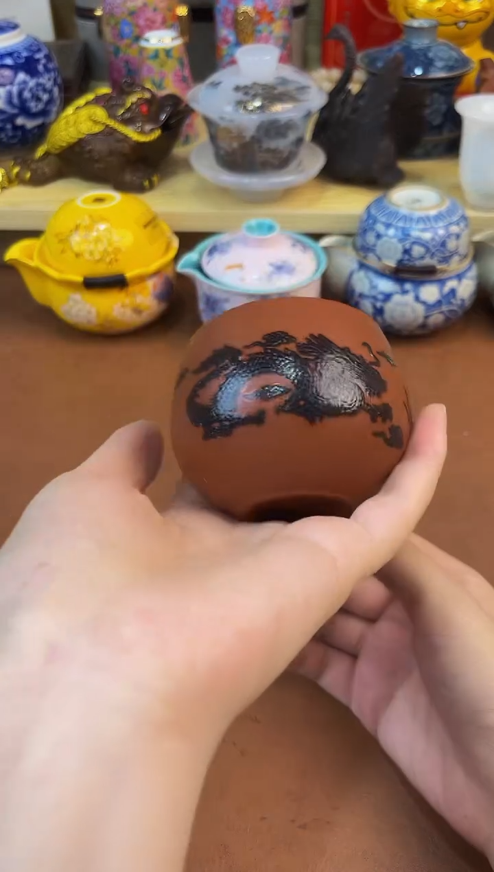 陶瓷茶具摆件旅行套组