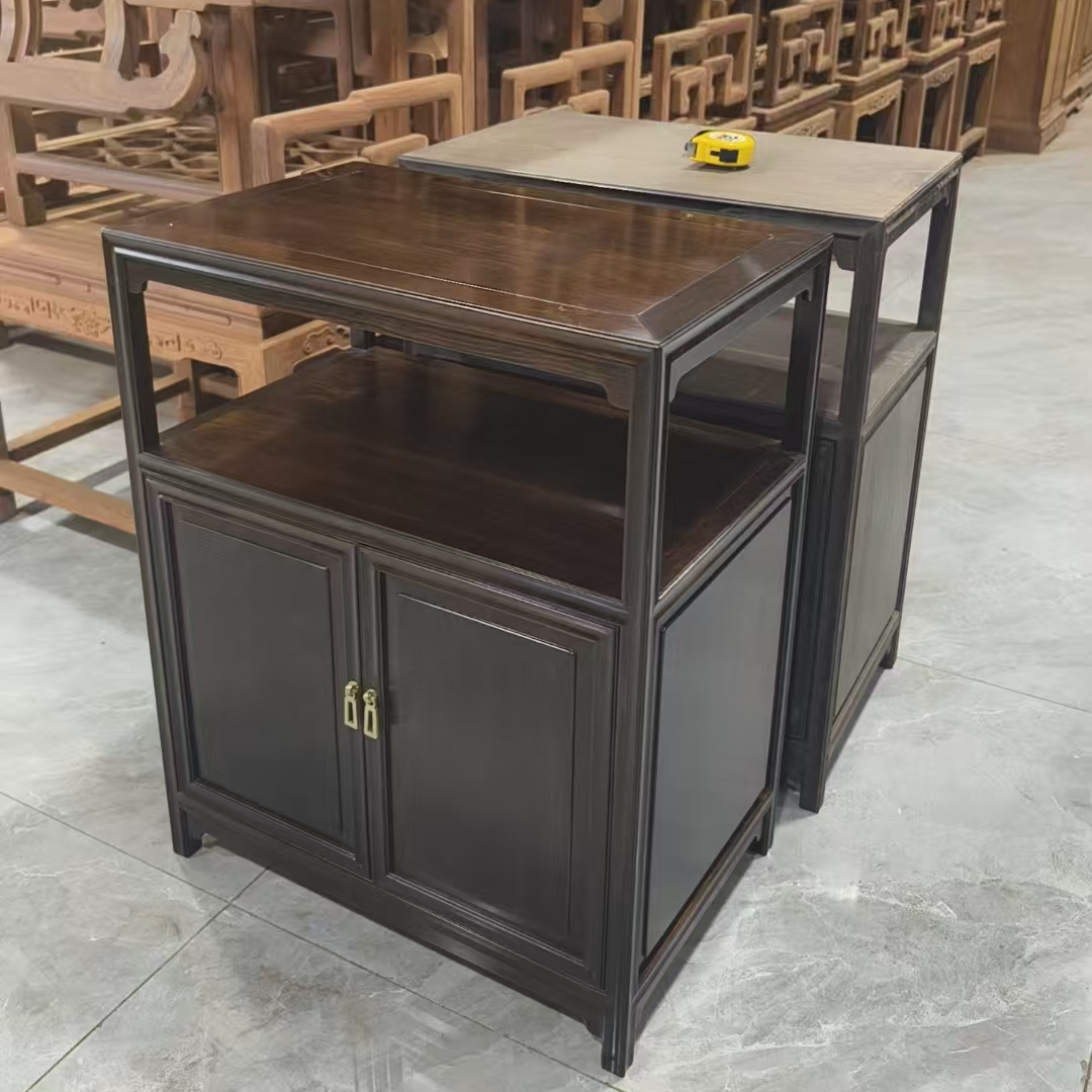 全包包邮紫光檀茶水柜储物陈列柜现货