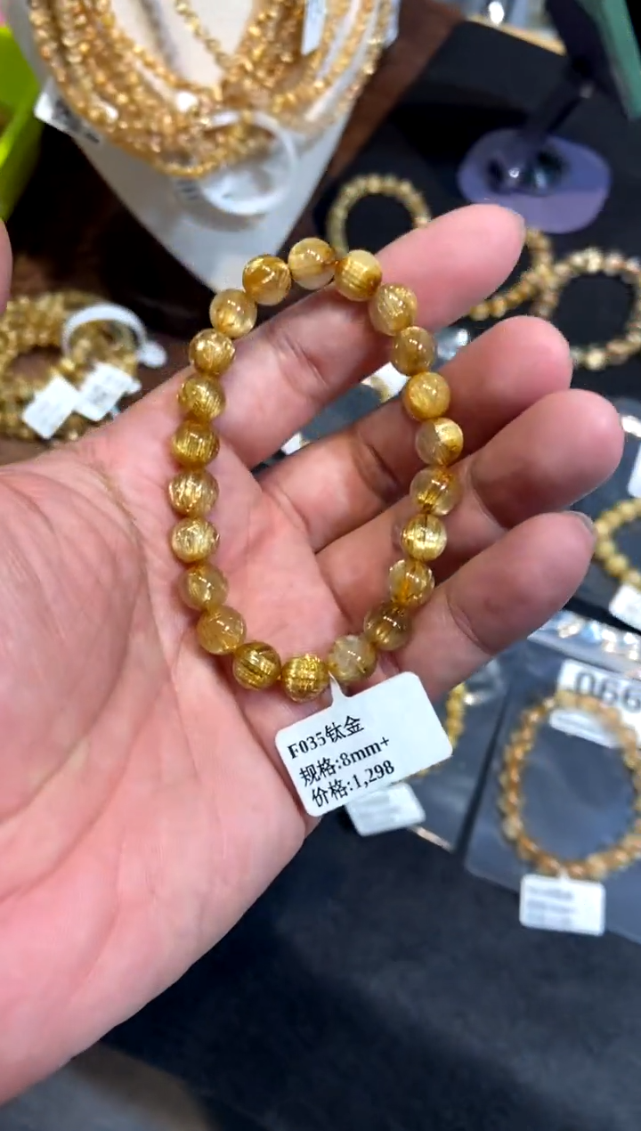 【闪购商品】水晶055-未镶嵌F035钛金8mm+