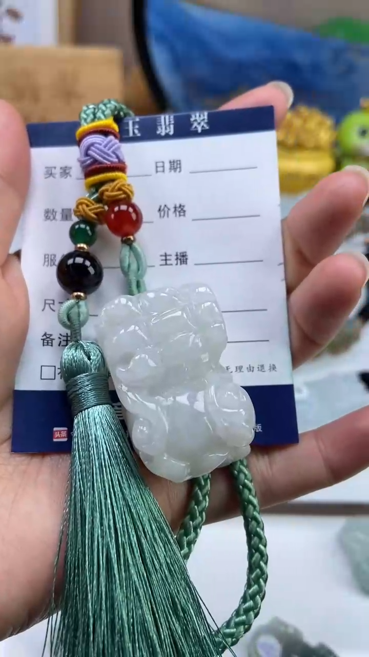 【闪购商品】翡翠吊坠(赠链)未镶嵌多人霸王貔貅