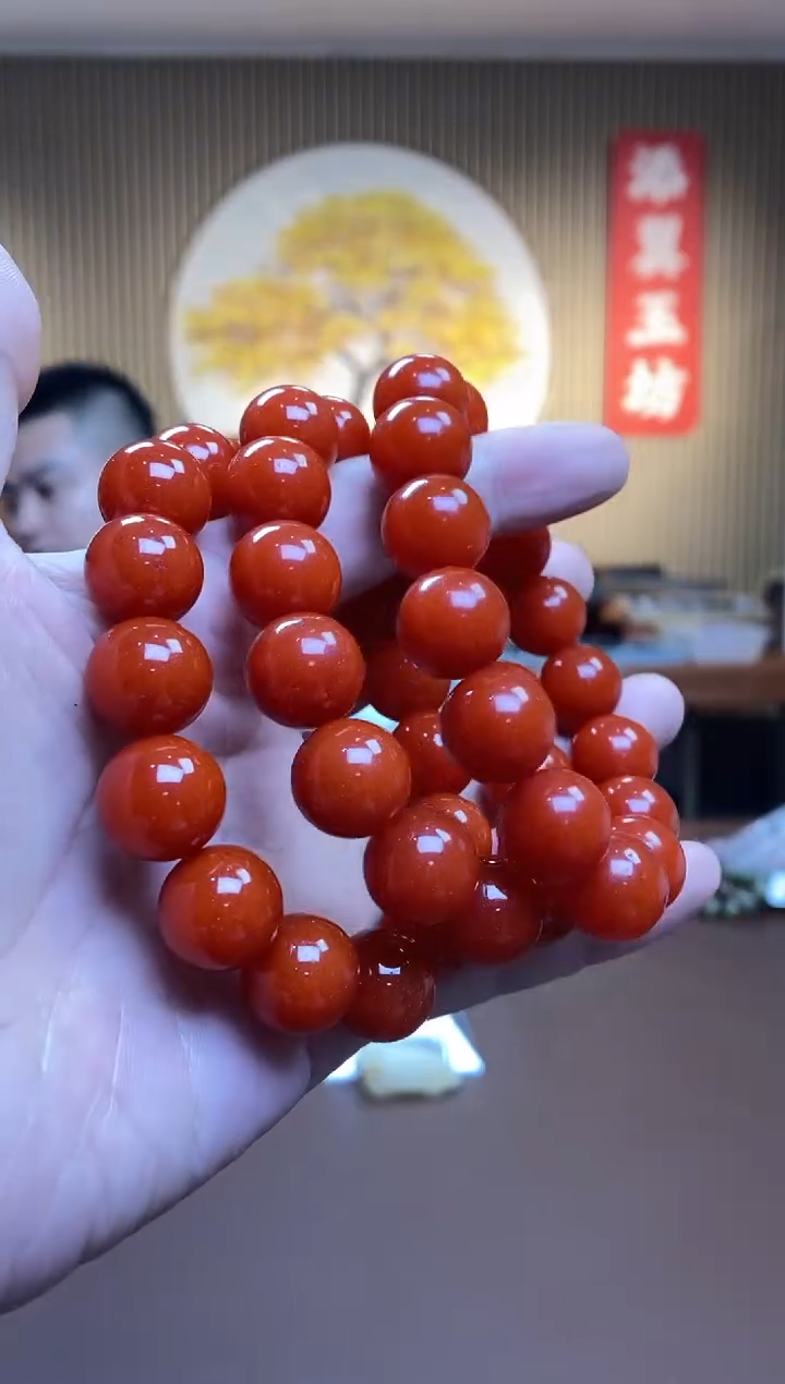 南红玛瑙手串未镶嵌多样性随机发一