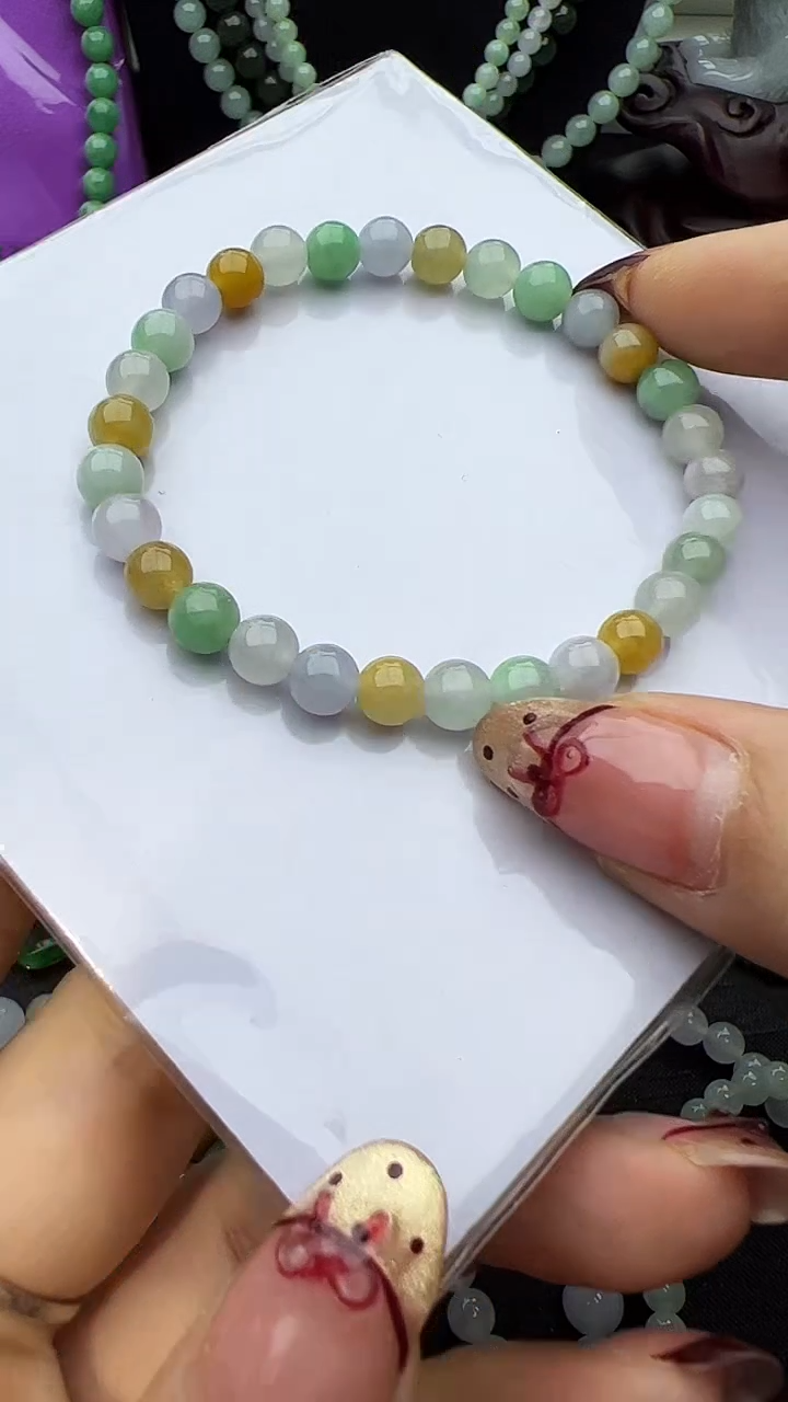 未镶嵌手串翡翠玉珠
