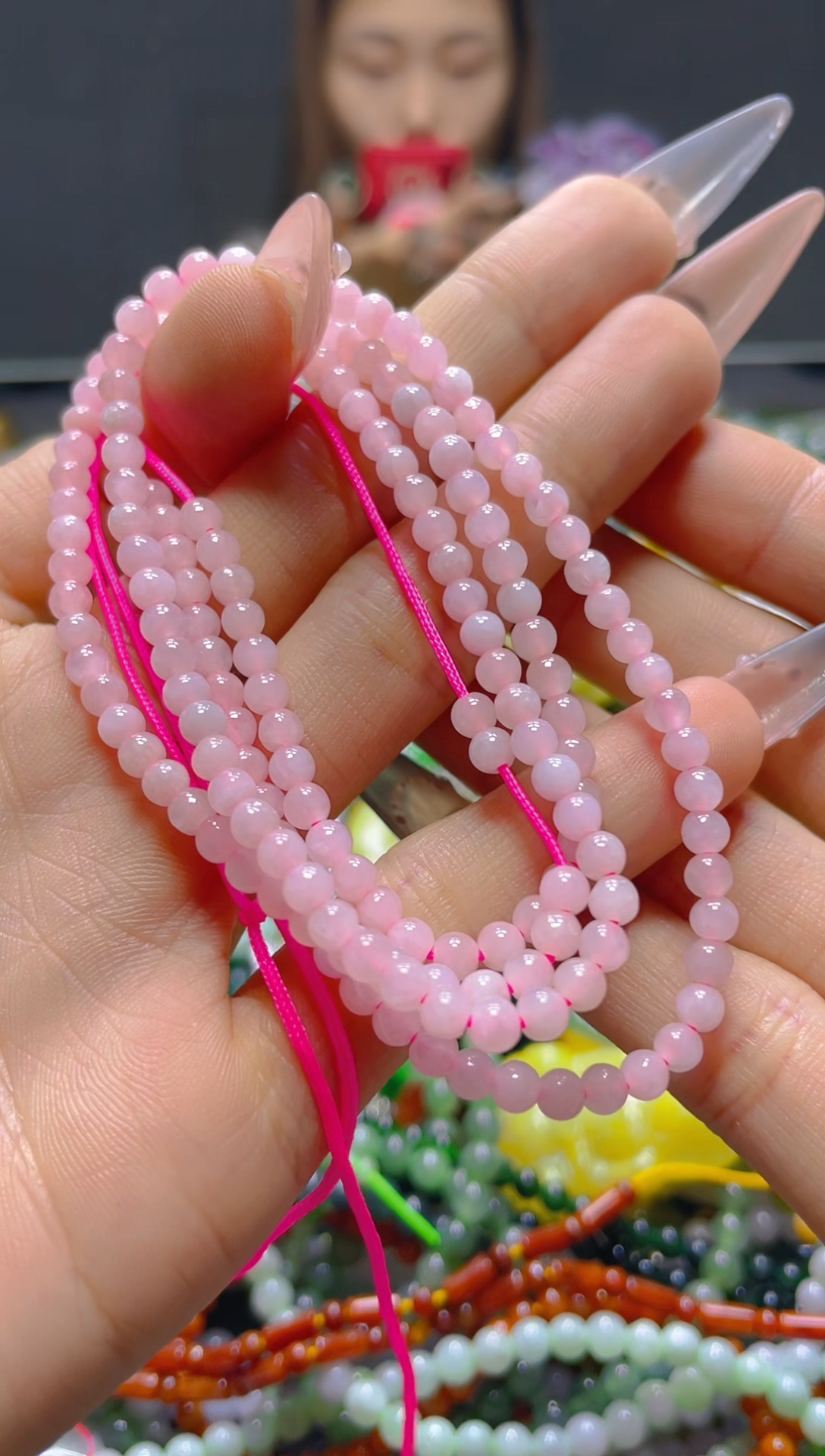 颈饰未镶嵌翡翠4MM