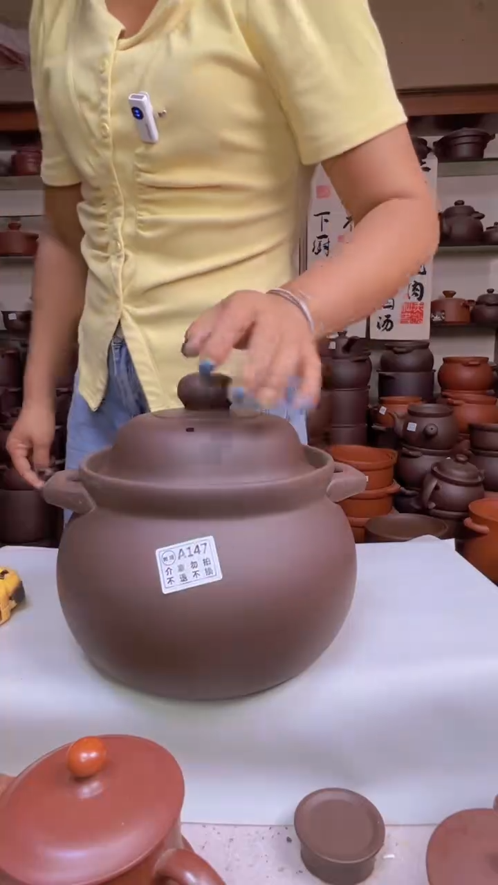 宜兴紫砂微瑕5升大肚煲A147