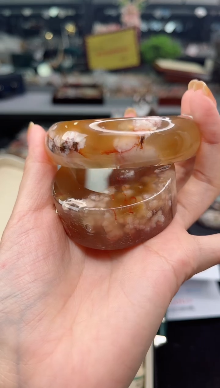 【闪购商品】石英质玉手镯未镶嵌57圈口（赠品镯心）6674988