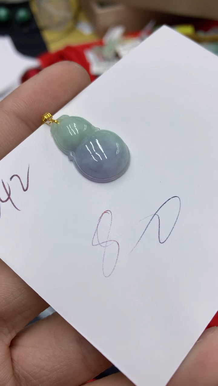 【闪购商品】翡翠颈饰18K金镶嵌号链接111111111