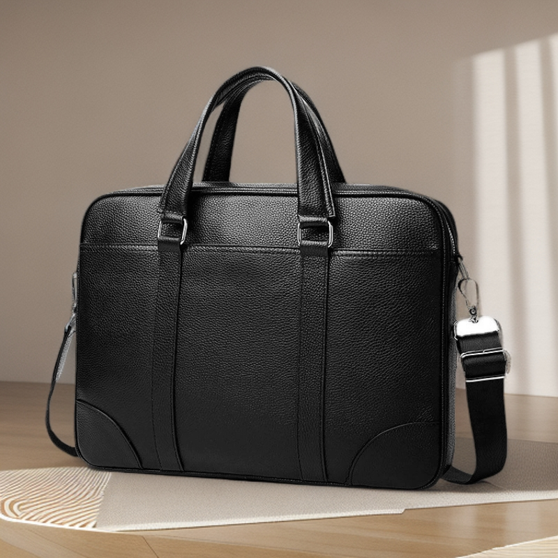 2025新款真皮公文包电脑包大容量商务出差高档高档