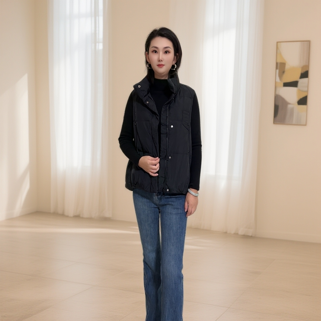 时尚潮牌设计师款羽绒马甲