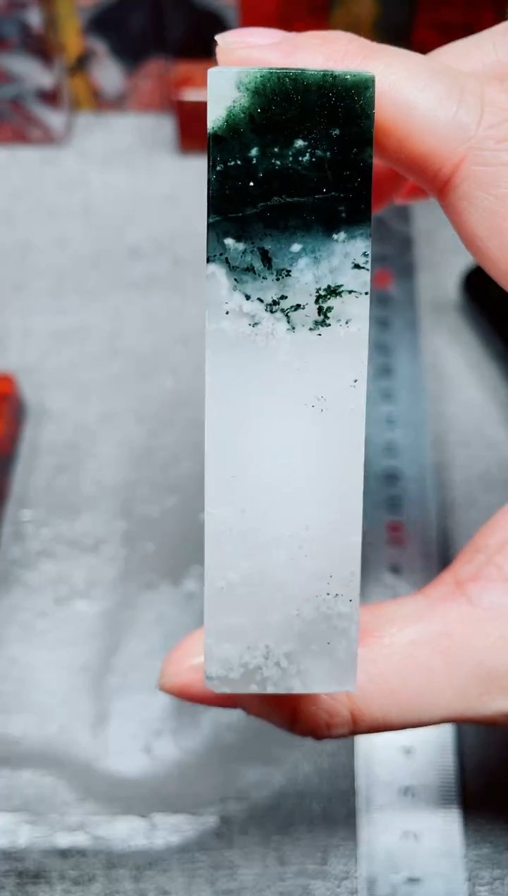 桂林鸡血玉素章3.0左右53