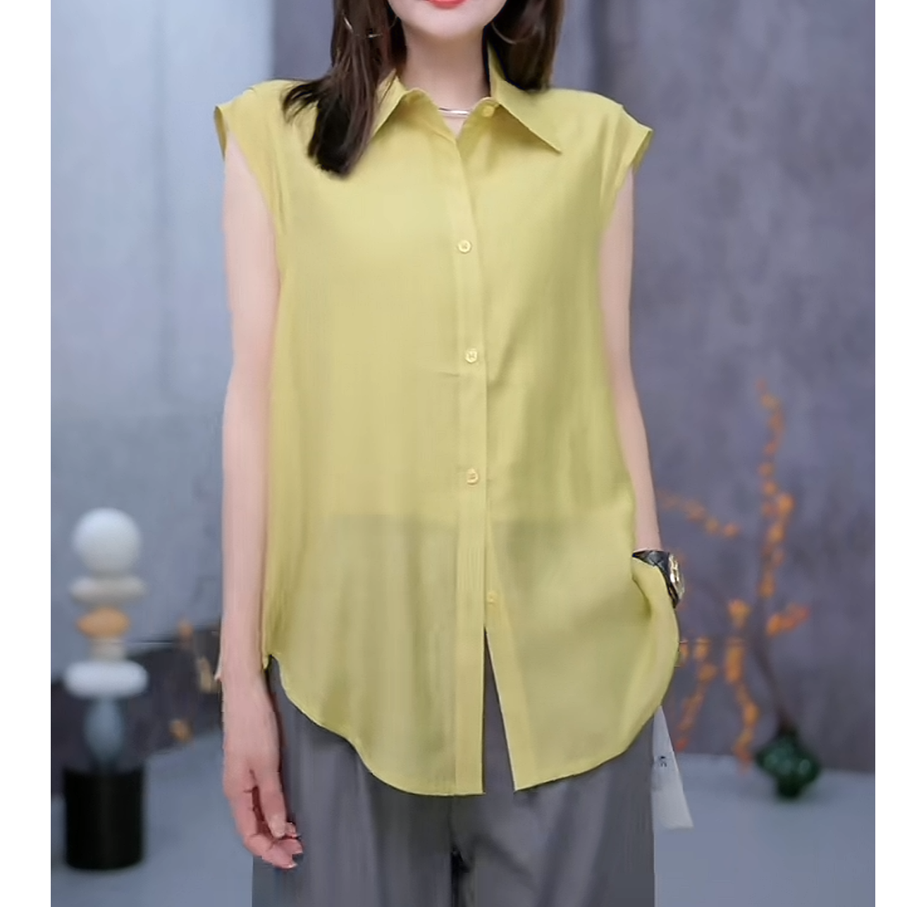 月月家/5252 夏季新款女装设计师款女士衬衫夏季百搭气质休闲