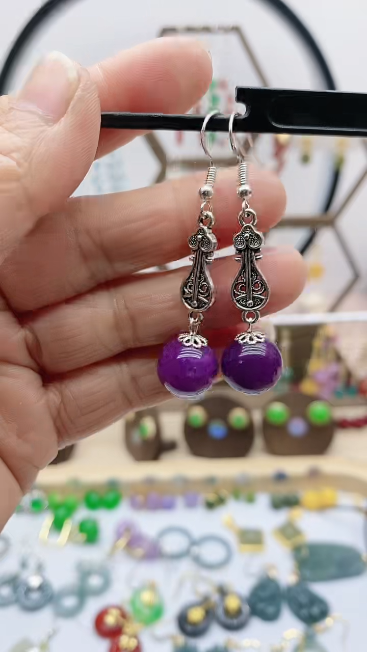 未镶嵌苏纪石（舒俱来）耳饰118