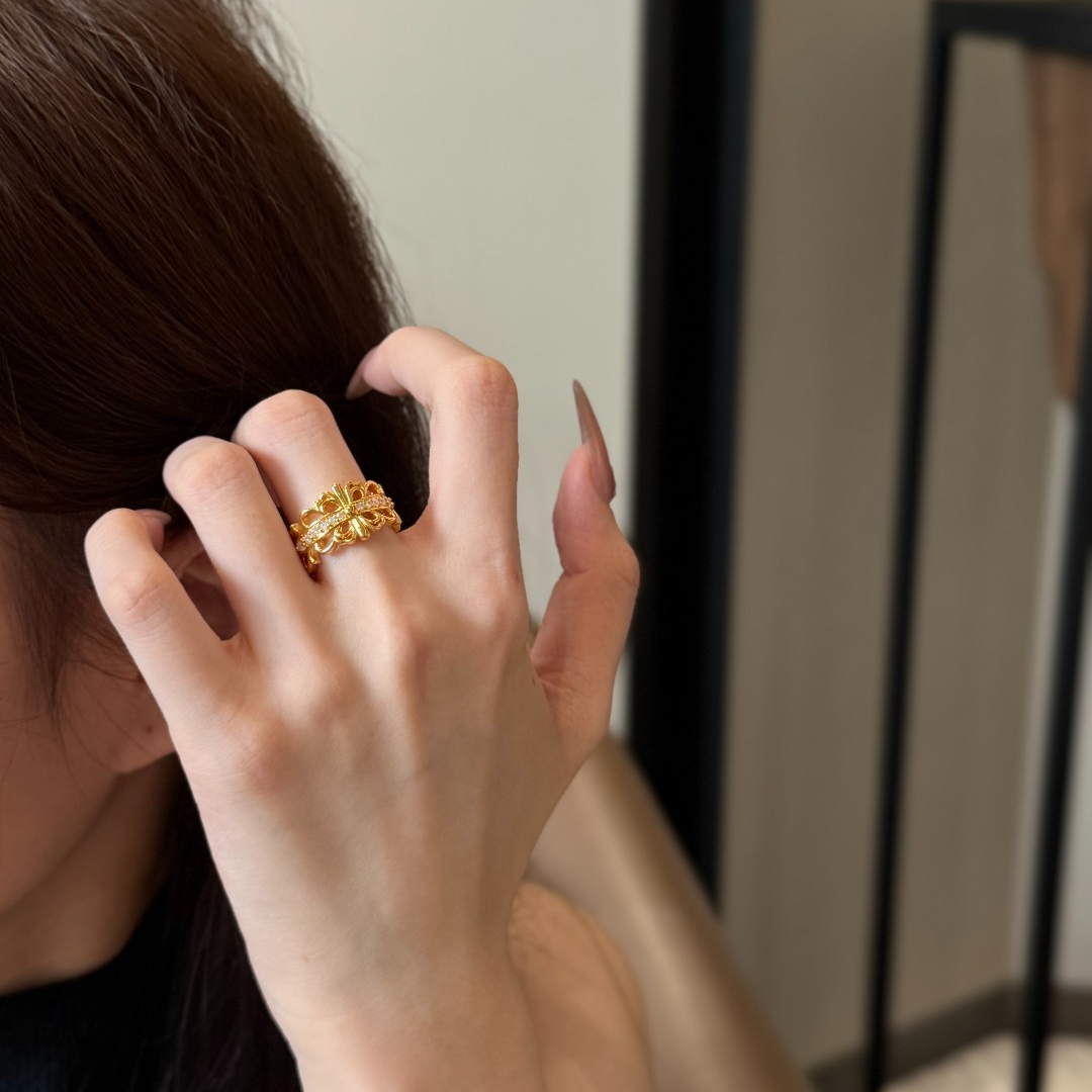 足金999 5D皇冠 黄金戒指