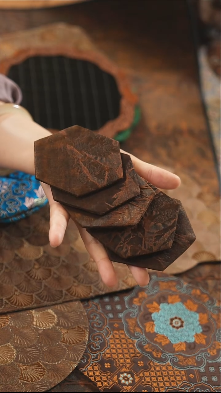 平安竹杯垫5片··········