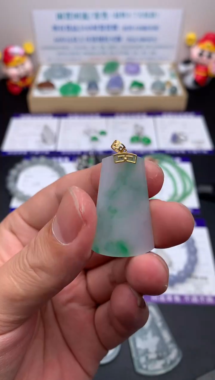 【闪购商品】定制翡翠18K金镶嵌模式推广期24小时鉴赏期