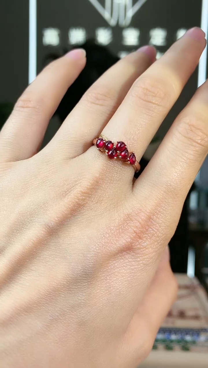 【闪购商品】红宝石手饰银S925镶嵌手饰