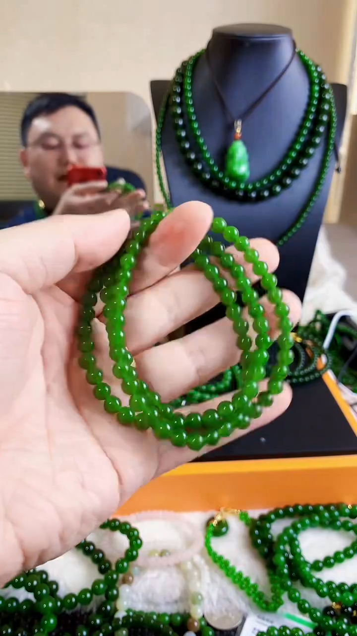 和田玉（碧玉）未镶嵌项链6