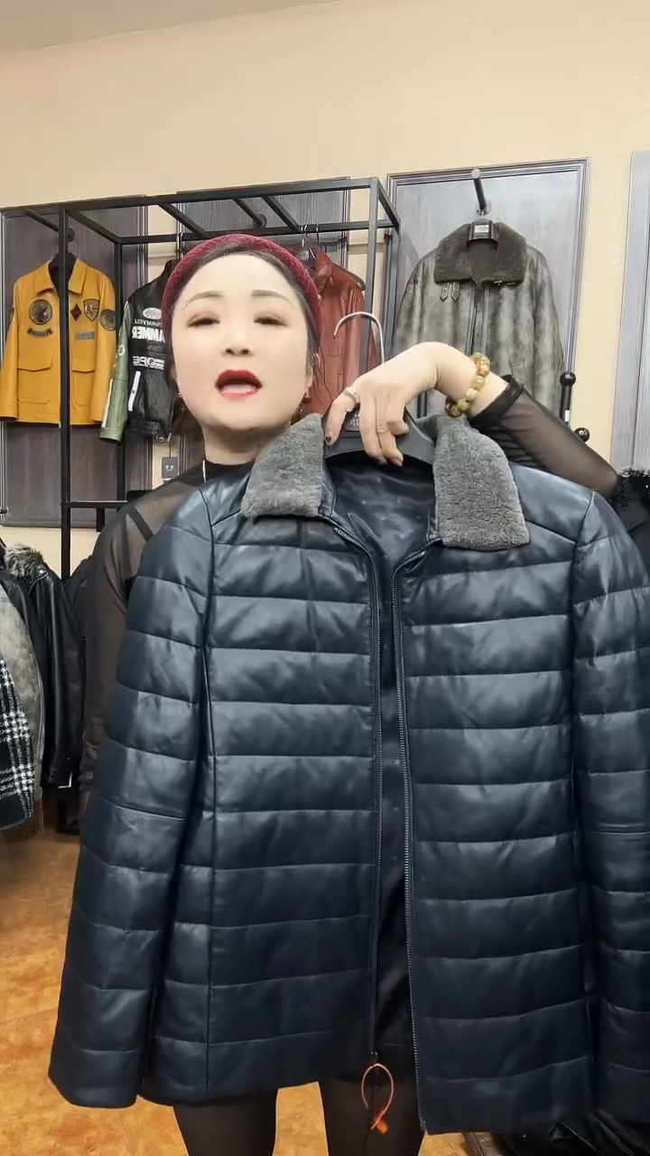 羊皮羽绒90-110斤