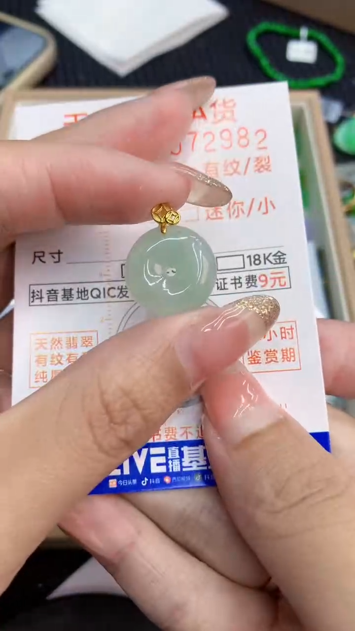 翡翠未镶嵌颈饰             8