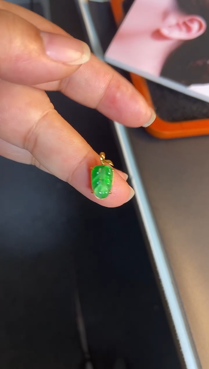 吊坠(不含链)银S925镶嵌翡翠1
