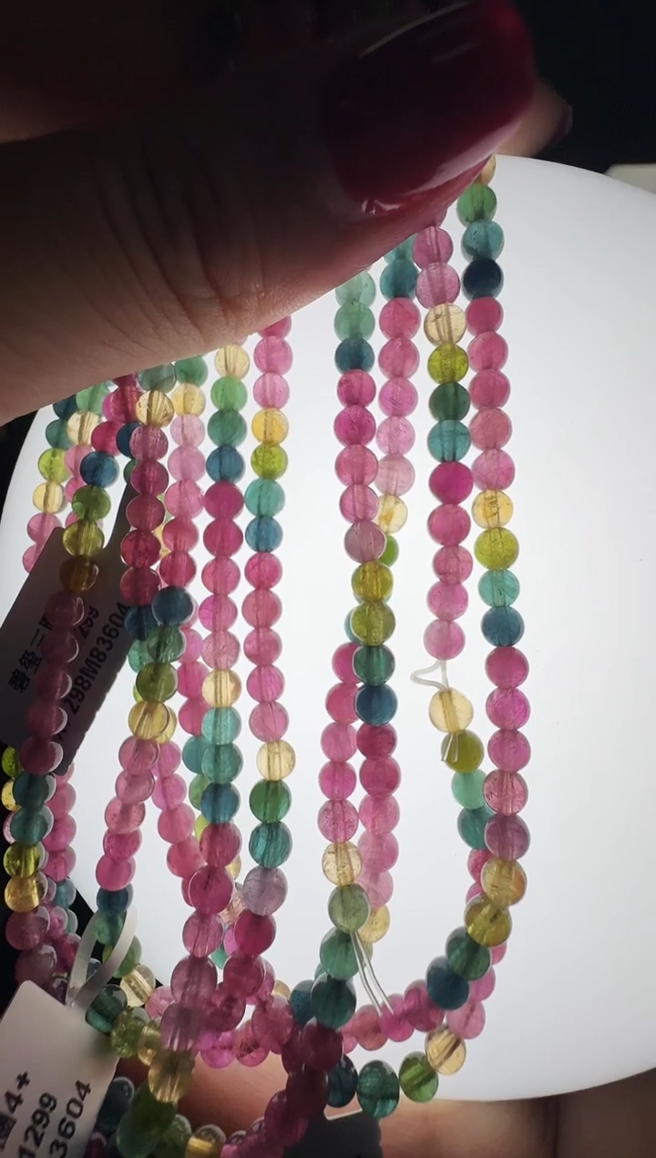 手链未镶嵌碧玺XF298 约4mm 多样性发一件