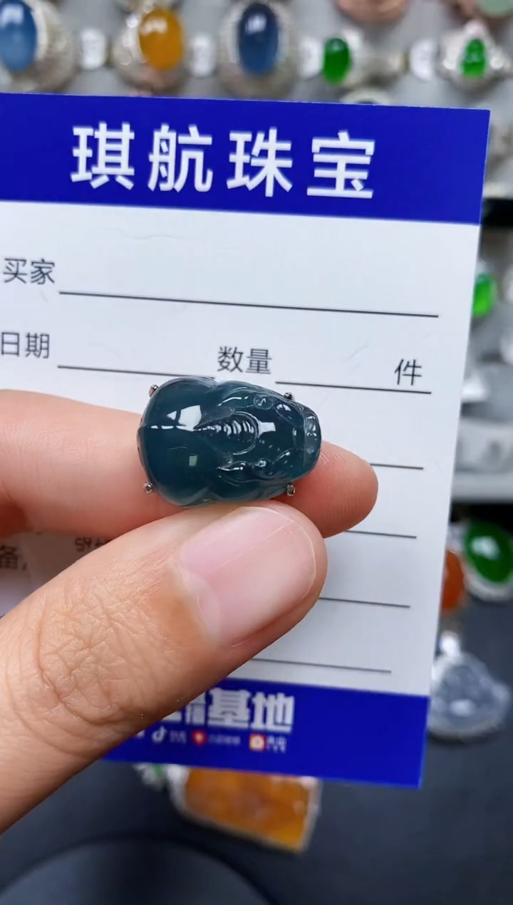 【闪购商品】翡翠戒指银S925镶嵌0091